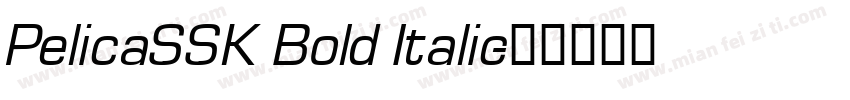 PelicaSSK Bold Italic字体转换